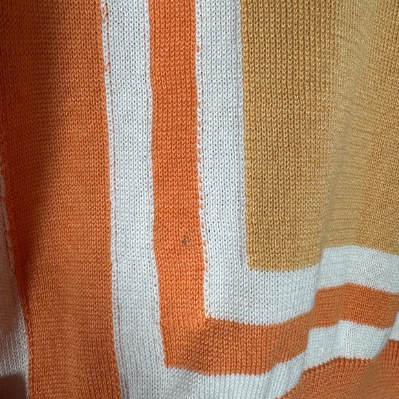 Max‎ In Chester Men's Polo Orange And White Knit Shirt Size XXL - Picture 3 of 4